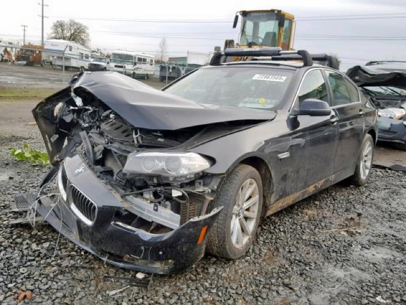 Vehicle photo: front left, crushed corner